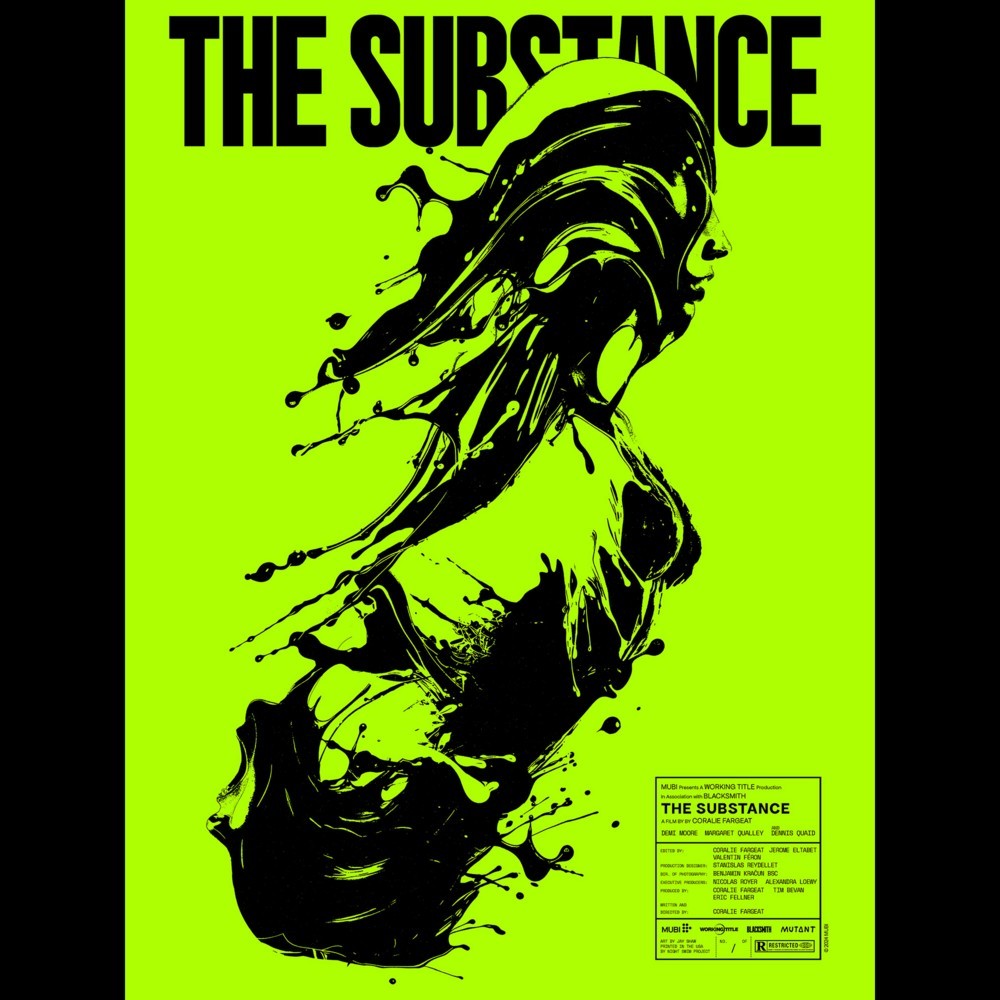 The Substance Variant Jay Shaw Mutant Movie Poster Mondo Art Film Print Green