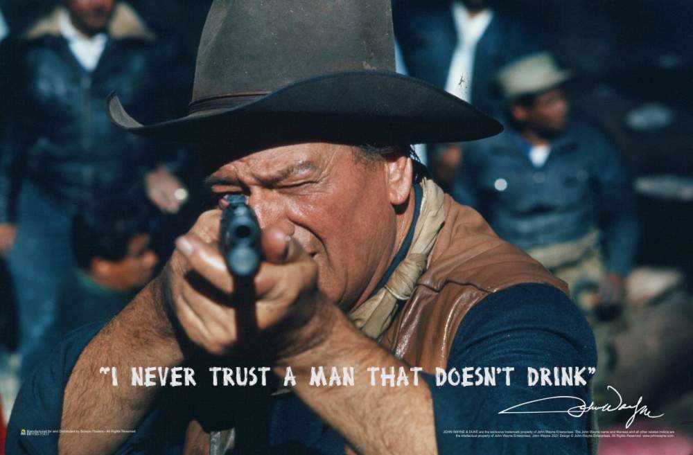 John Wayne Take Aim Mini Poster 17.5″ x 11.5″ Laminated