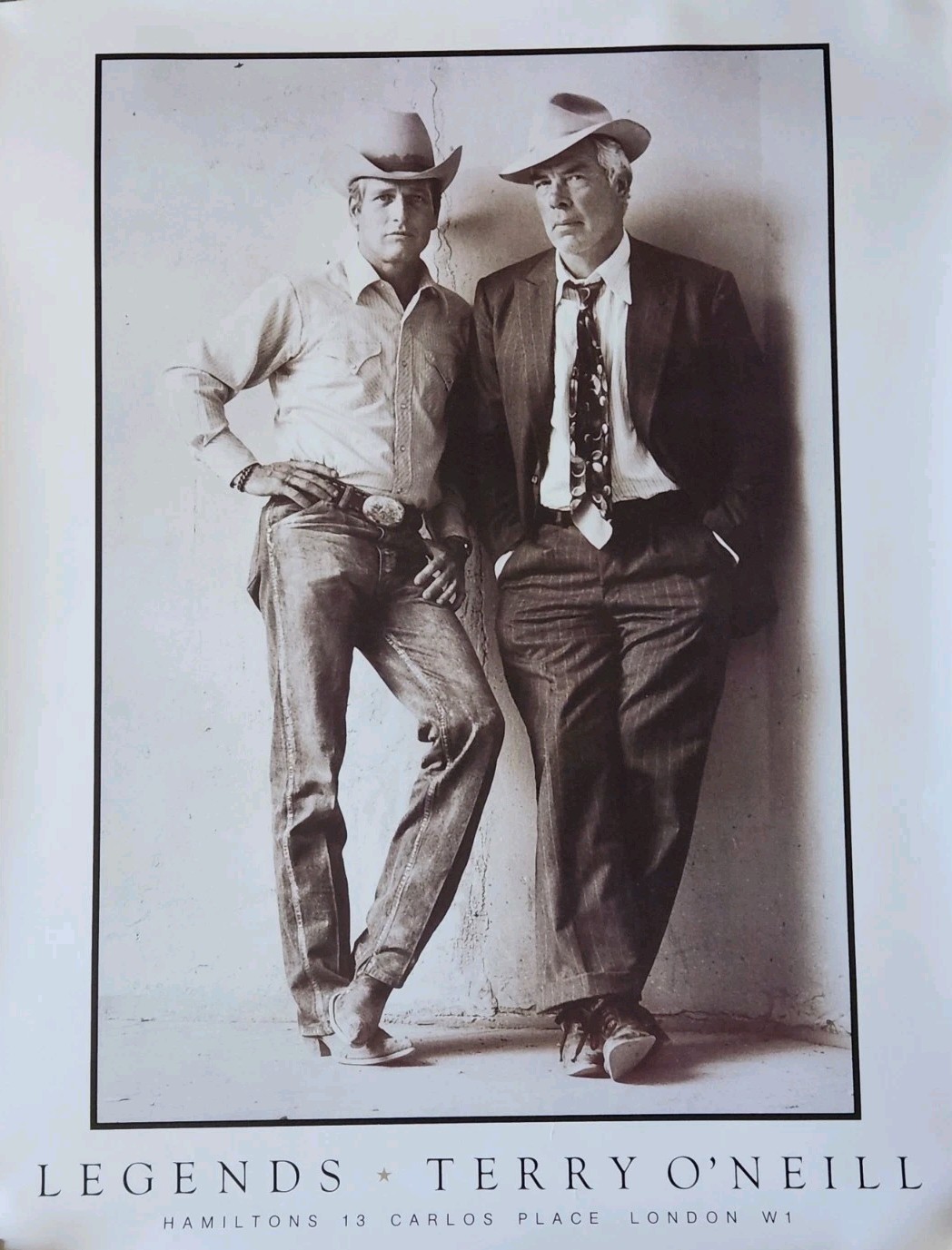 Terry O’Neill Photograph LEGENDS Paul Newman Lee Marvin Original Poster NEW ROLL