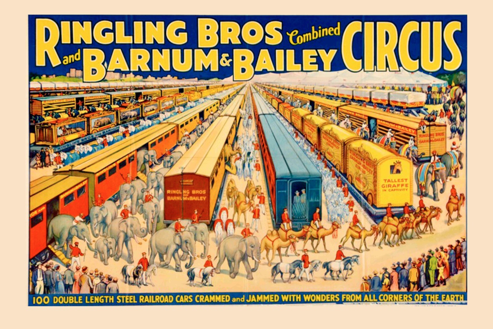 28 x 40 Inches Ringling Brother Circus POster XXXL 28 x 41 closeout