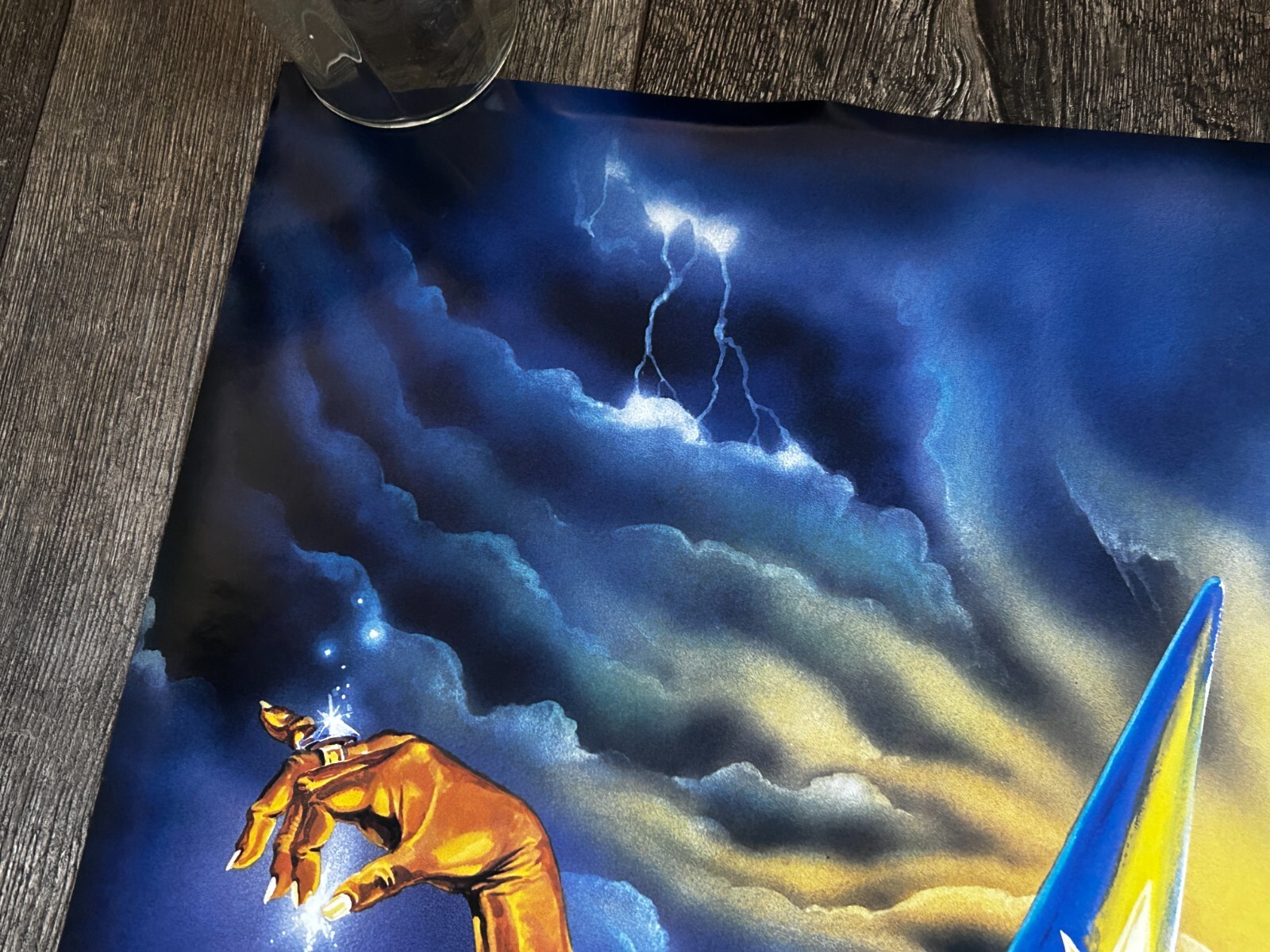 Unicorn WIZARD Vintage Poster Fantasy Art Magic Bernard Hugill Artist 1988