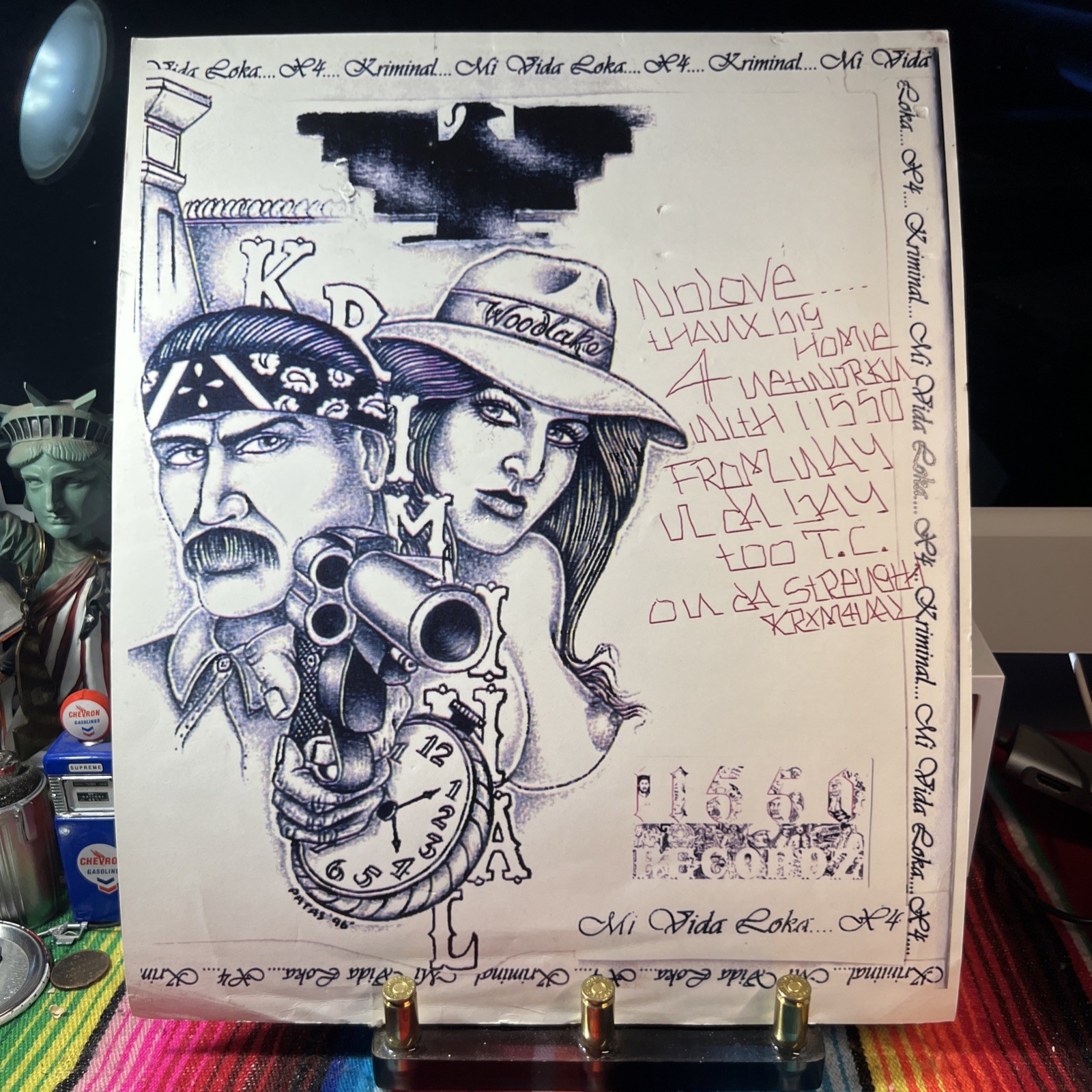 Kriminal Mi Vida Loca Promo Poster Norteno Rap RARE 559 AUTOGRAPHED 11550 Record