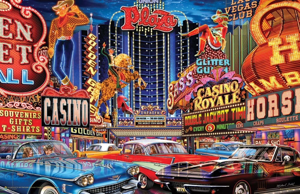 Vintage Vegas by Michael Fishel Mini Poster – 17 x 11 in.