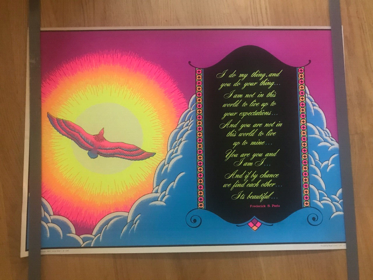 I am I Don Morgan 1971 Black LIght poster 21×30