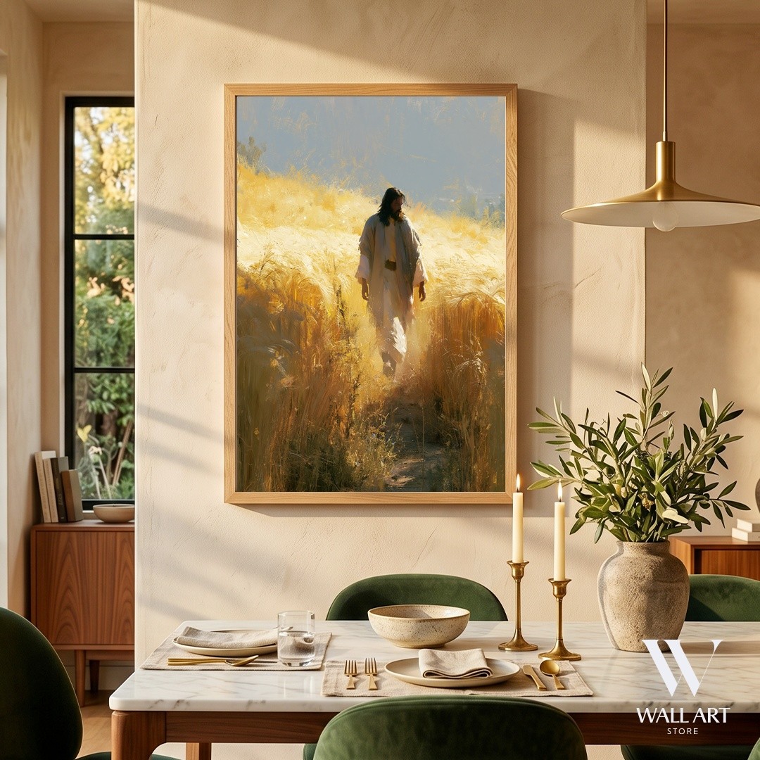 Spiritual Figure Impressionist Poster | Serene Wall Art | Living Room Decor