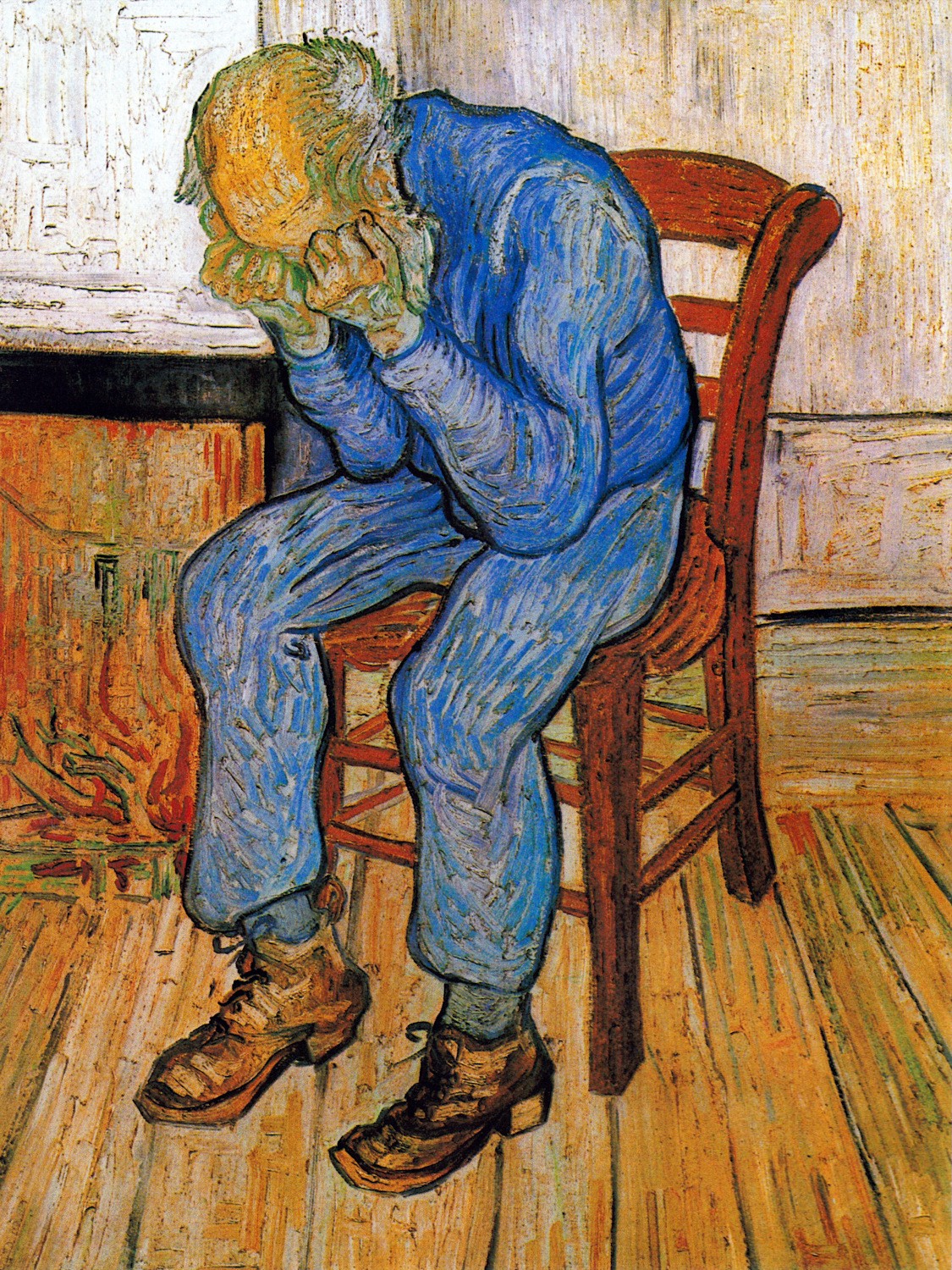 At Eternity’s Gate Vincent van Gogh 1888 Old Man Painting Poster Art Print