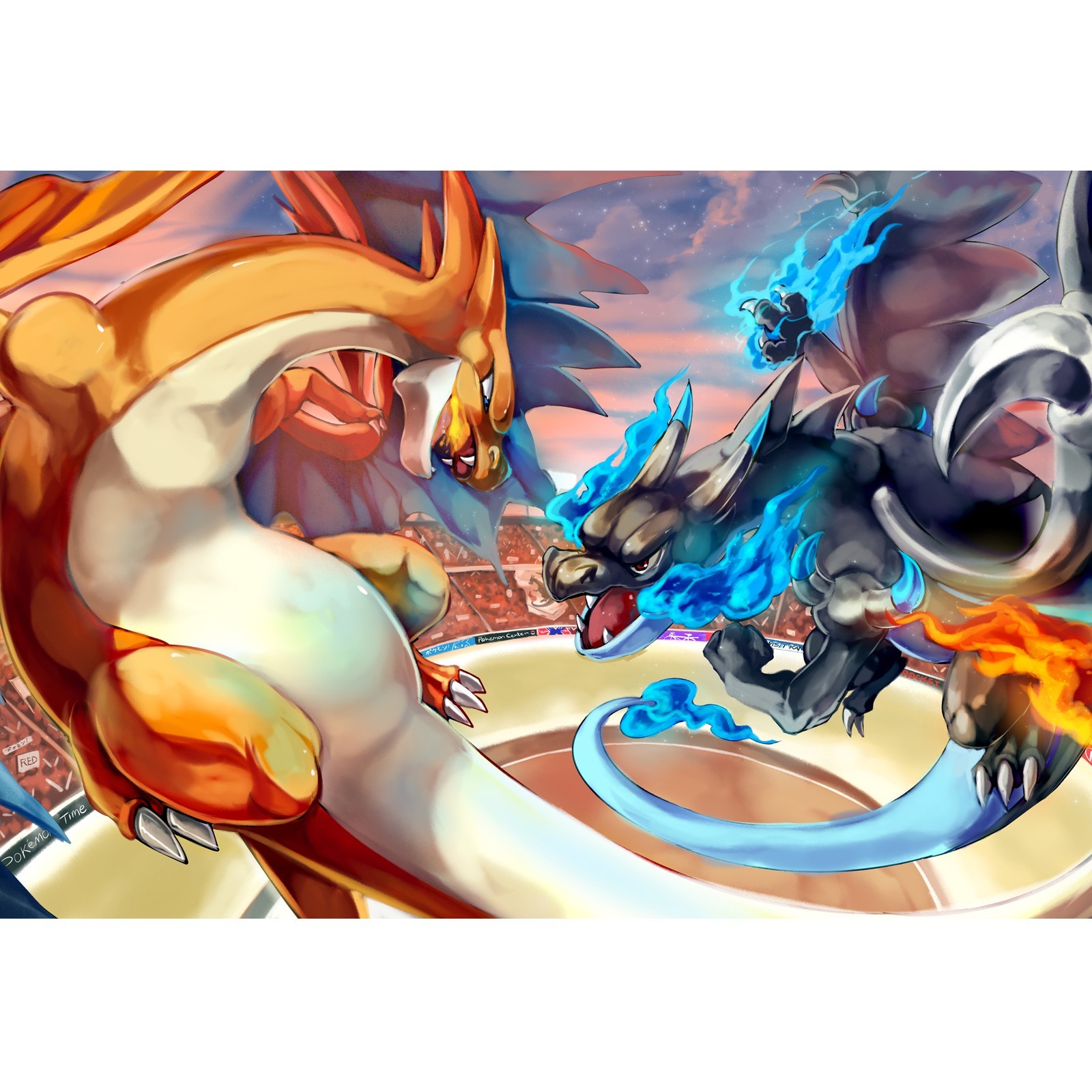 Pokemon Mega Charizard X Y 19″ x 13″ Large Wall Poster Print Art Decor
