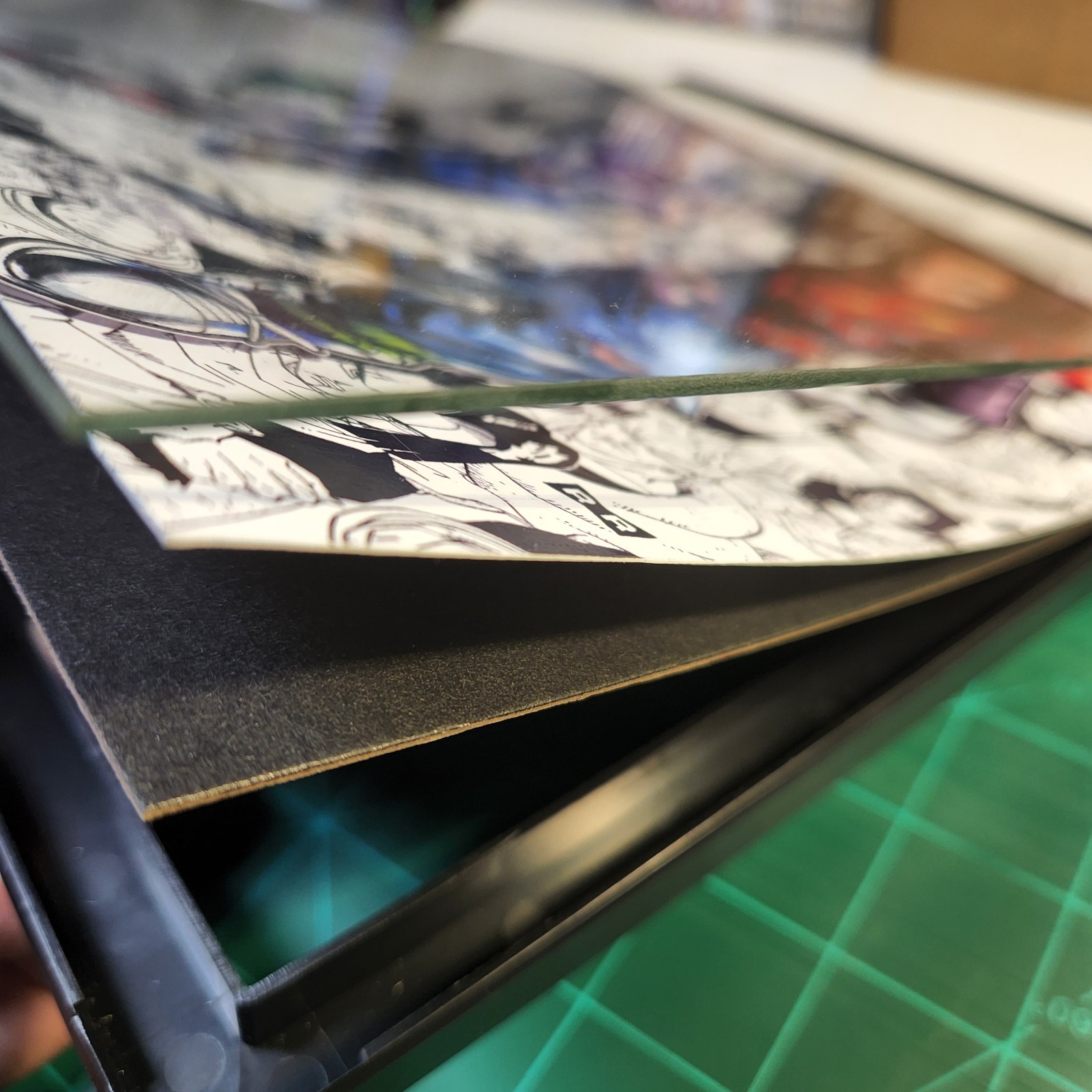 Dragon Ball Android 17 & 18 Poster Manga Glass Wall Art Decor (8×10 inch)-Framed
