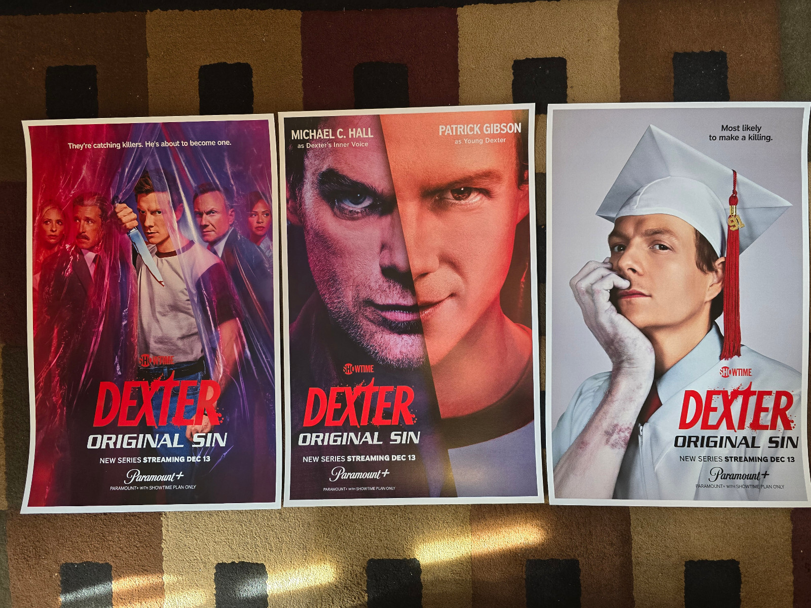 Dexter ( 11″ x 17″ ) Collector’s Poster Prints ( Set of 3 )