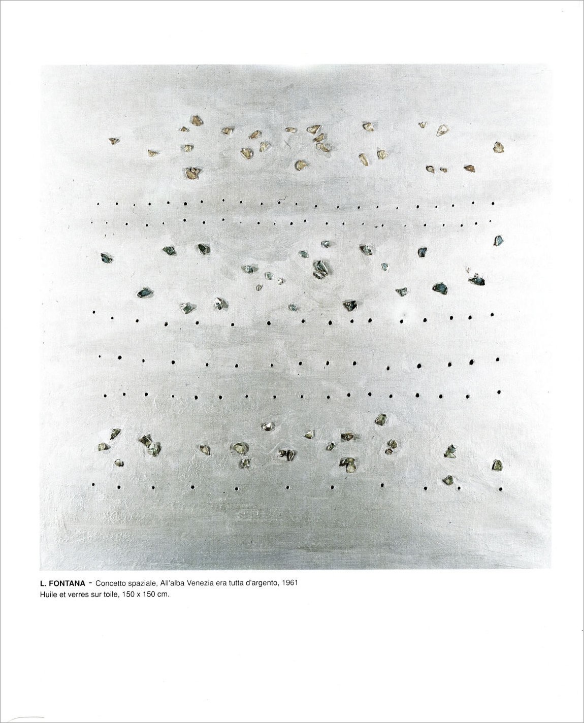 Lucio Fontana Concetto Spaziale 1989 Catalog Reproduction Art 11-1/2 x 8