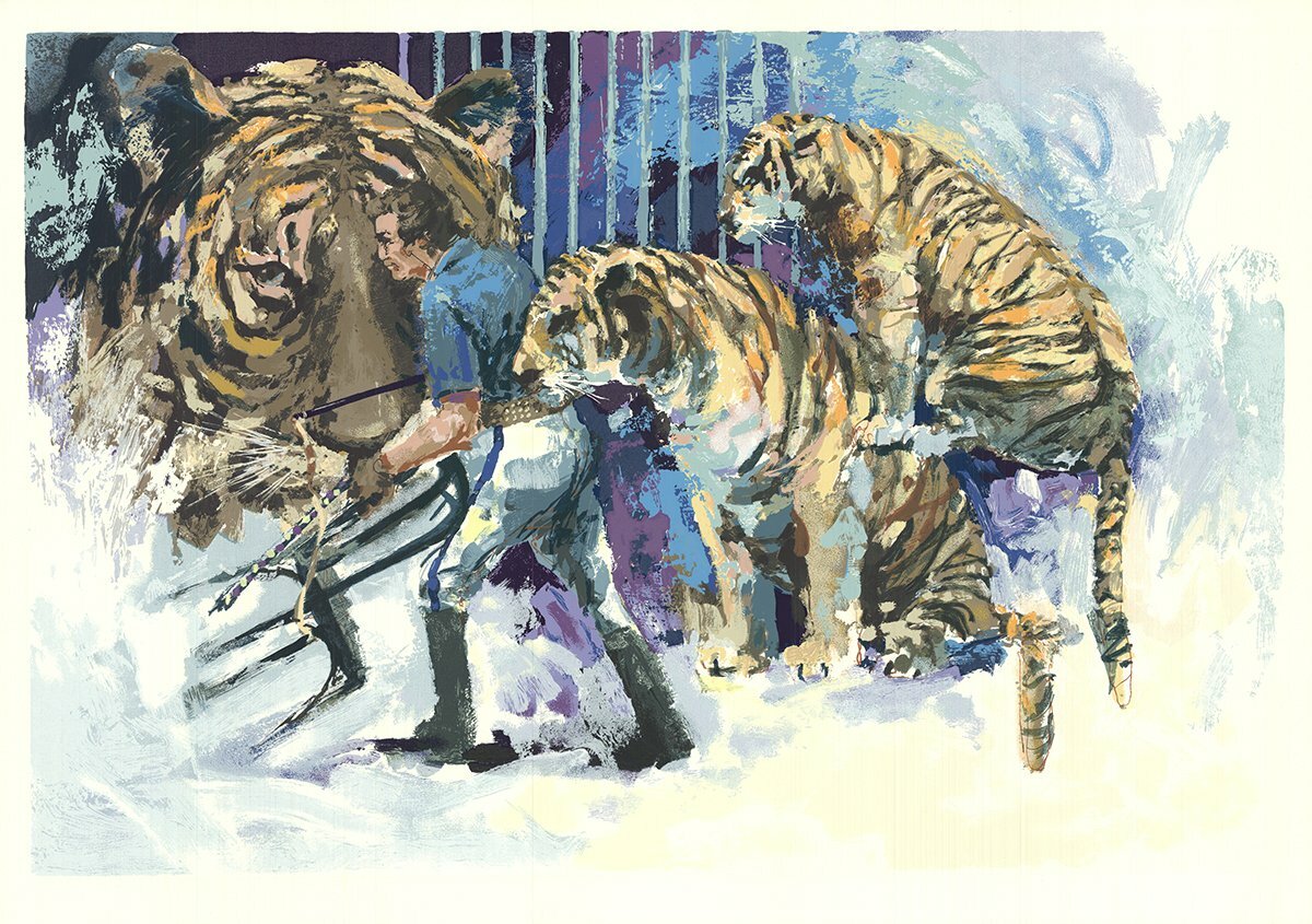 WAYLAND MOORE Three Tigers in the Circus, 1985