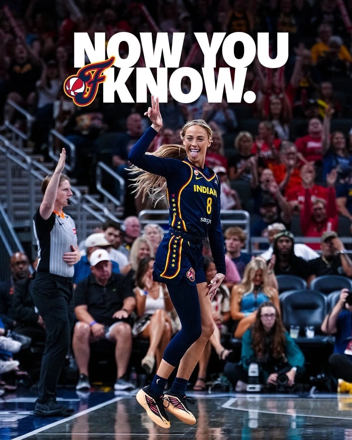 Indiana Fever Sophie Cunningham Celebration Moment Poster