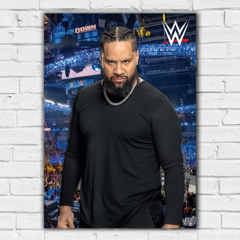 WWE Print – Jimmy Uso Crowd Wrestling Paper Poster 210 GSM [No Frame]
