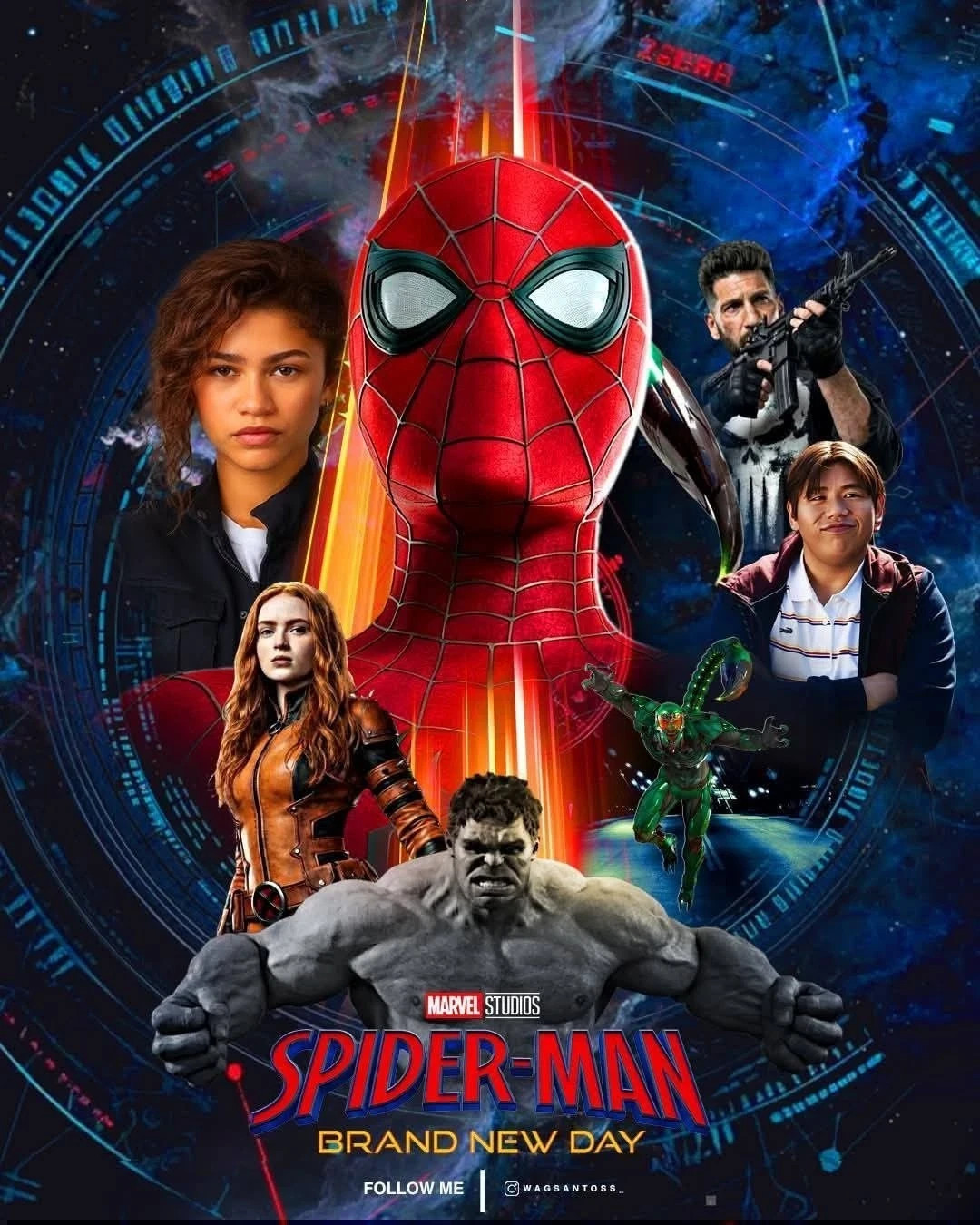Spider-Man Brand New Day Fan Art Marvel Collage Poster
