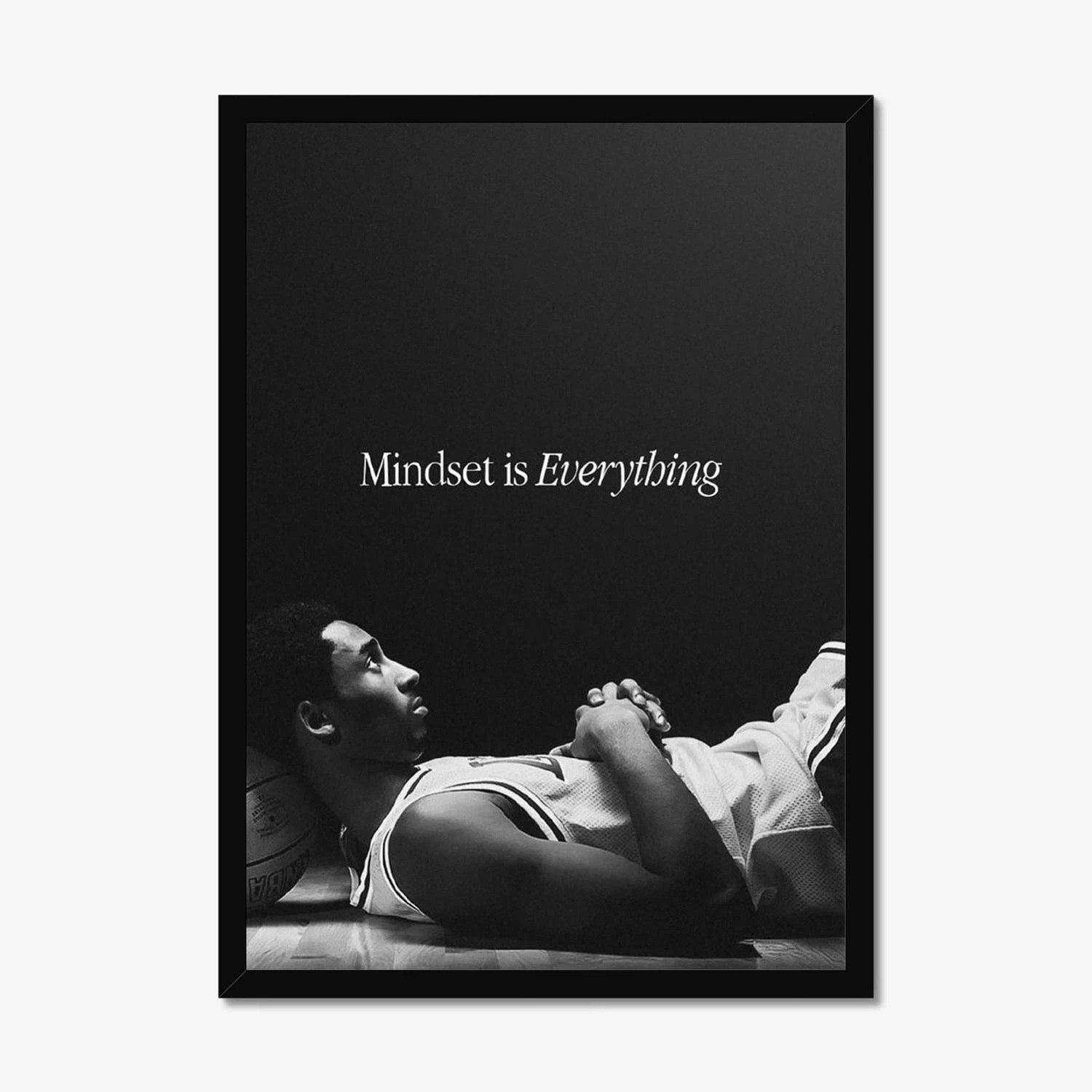 Kobe Bryant Motivational Poster Basketball Wall Art Home Gym Decor