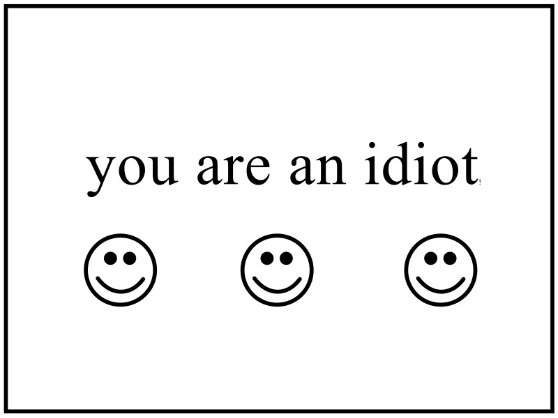 You are an Idiot 2000s Trojan Virus Smiley Faces Poster Print – Pick Size, Color
