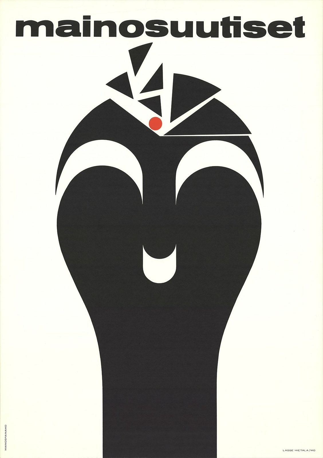 LASSE HIETALA Advertisement News (Mainosuutiset) 39.5″ x 27.5″ Lithograph 1970 M