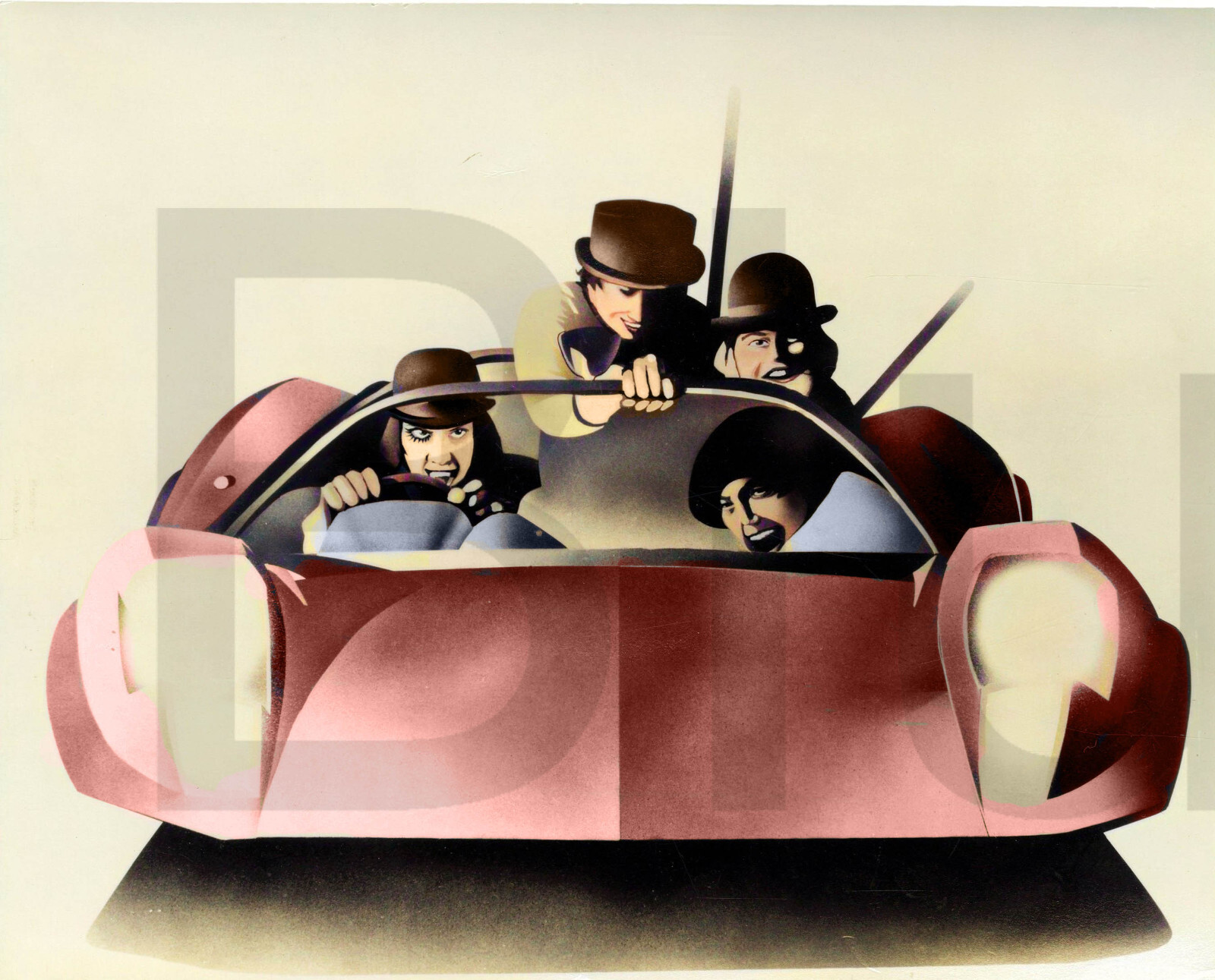 1971 A Clockwork Orange psychedelic art. 14 x 11″ Photo Print