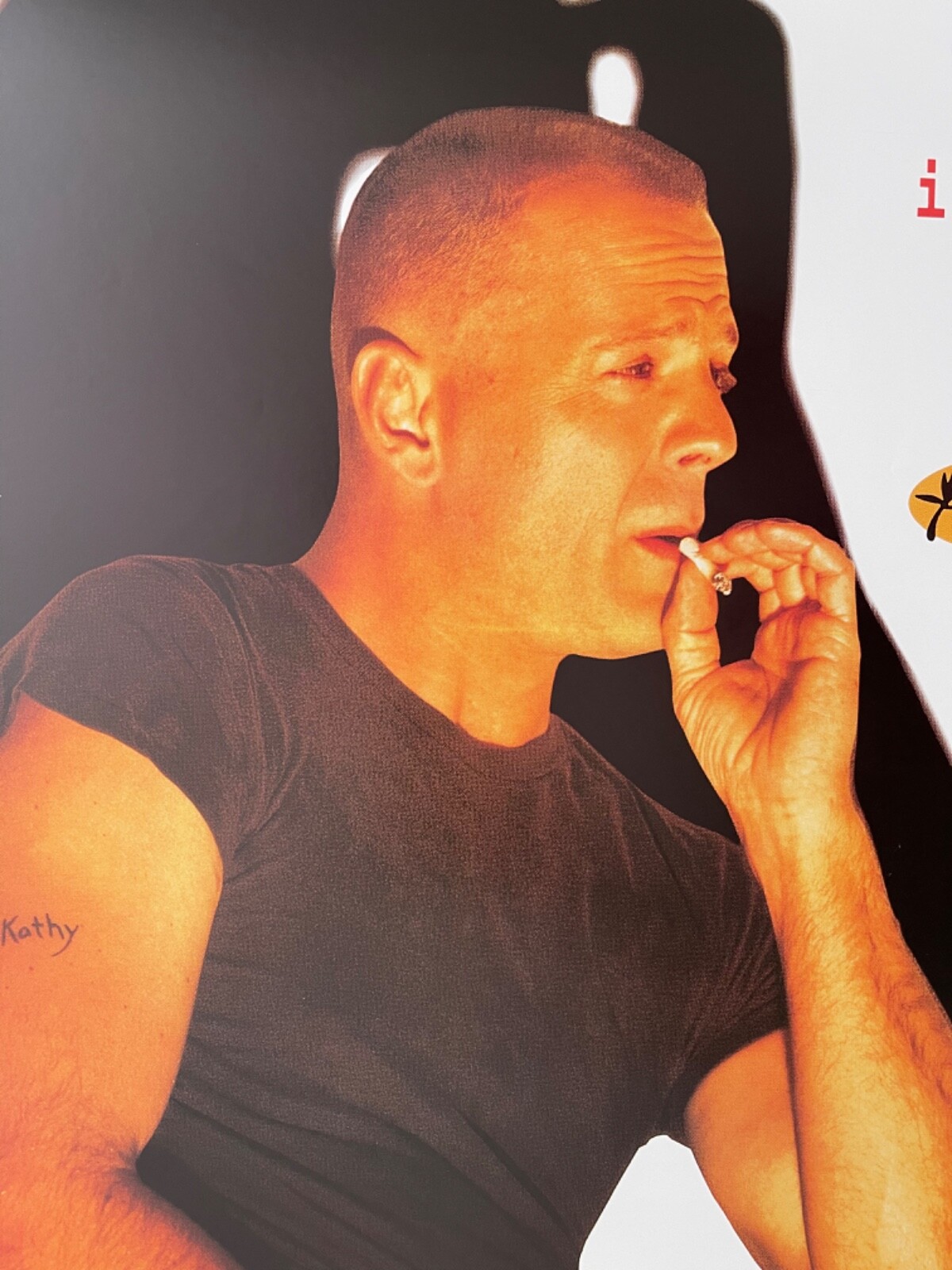 PULP FICTION, BRUCE WILLIS ‘THE BOXER’ RARE  1990’s POSTER