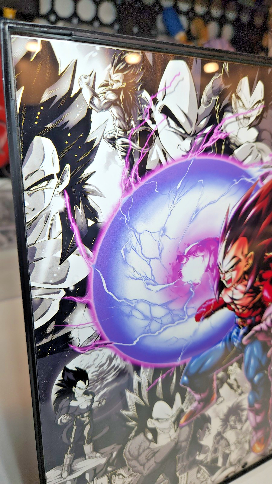 Anime Manga Custom SS4 Vegeta Poster Wall Art (8×10 inch) – Framed