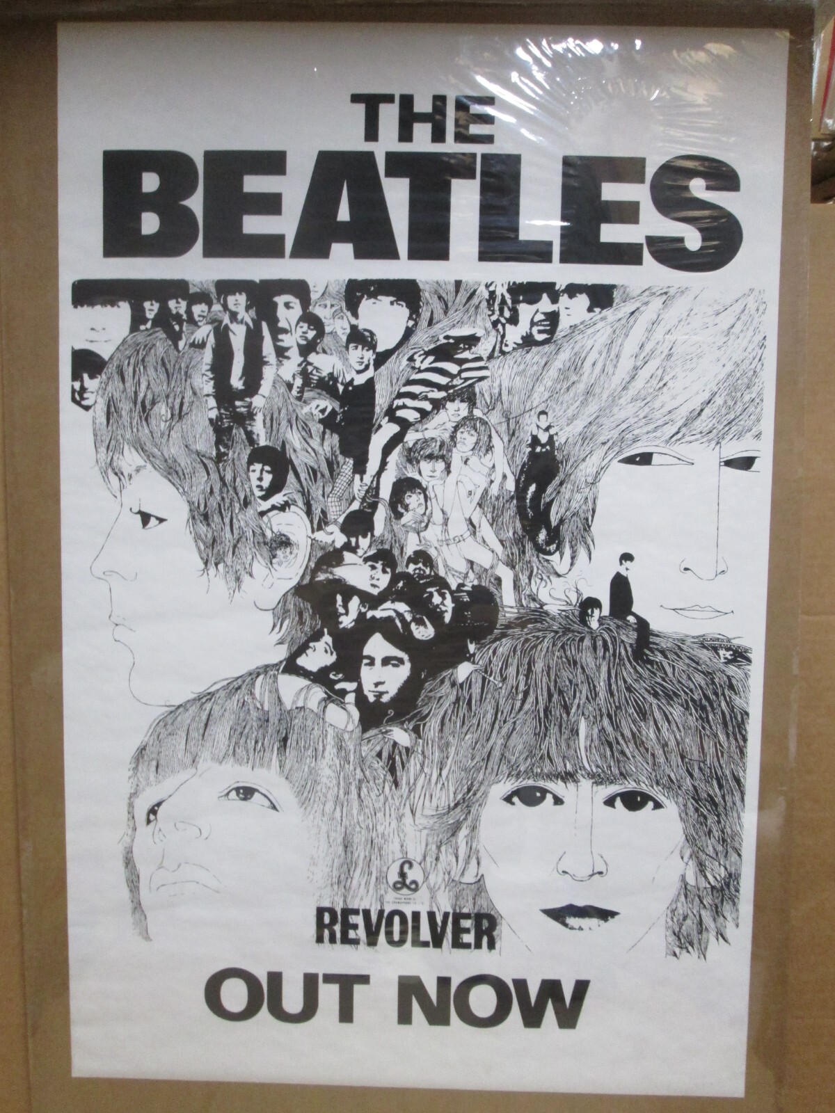 VintageThe Beatles Revolver out now poster 20490