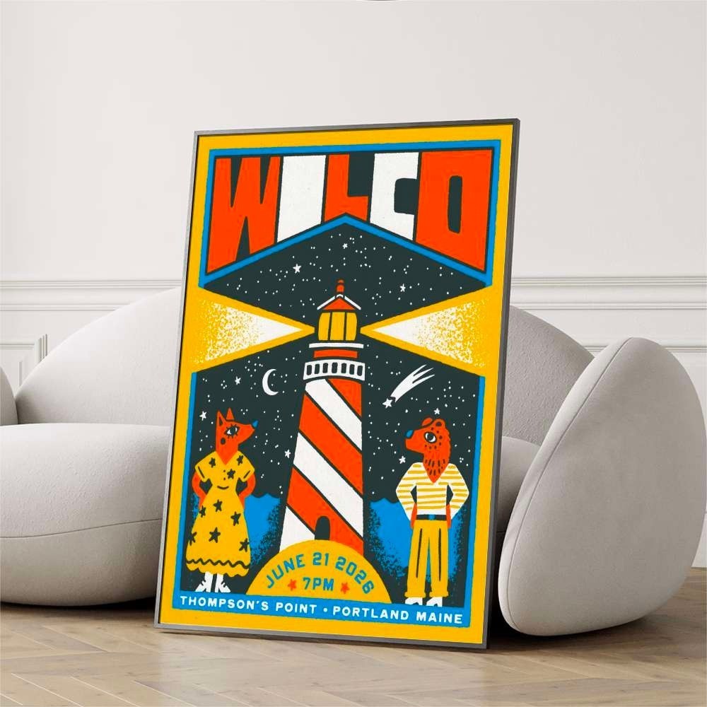 Wilco In Portland Maine On June 21 2026 Tour Poster, Home Decor