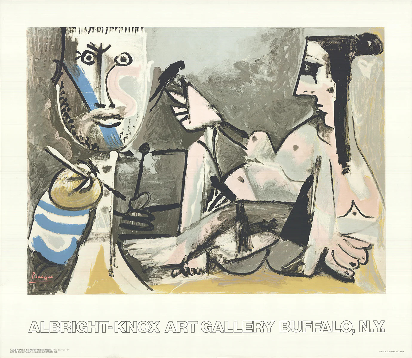 PABLO PICASSO The Artist and His Model, 1974