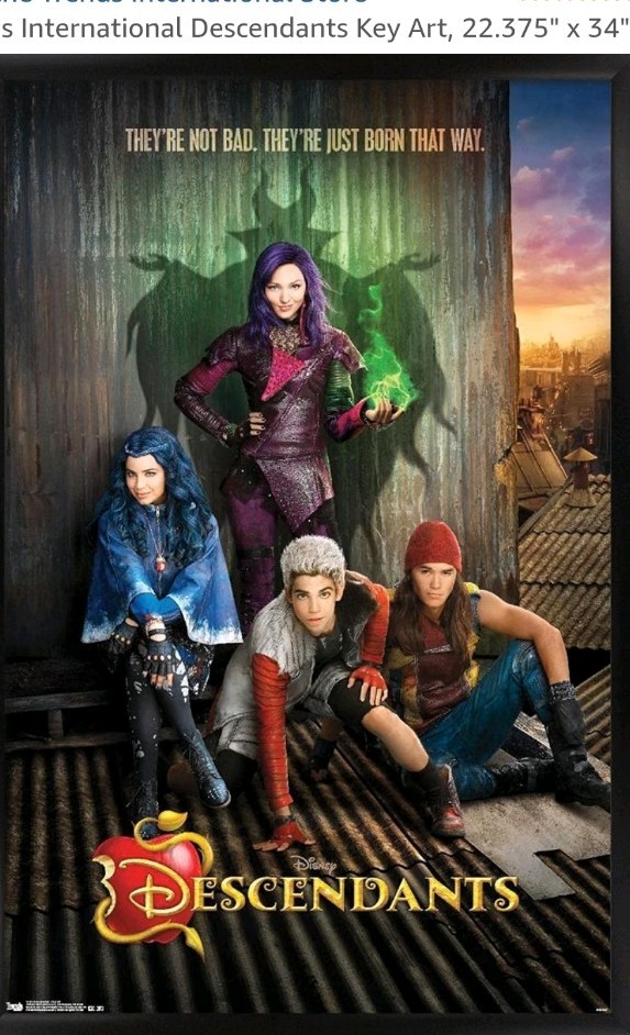 Disney Descendants – Foam Board Movie Poster