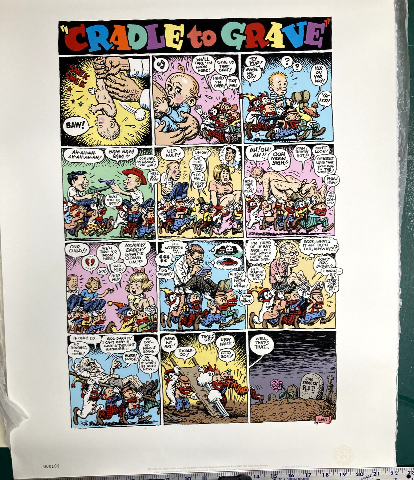 R Crumb, ” Cradle to Grave”, 2004, 169 of 200, Unsigned, It’s Perfect!
