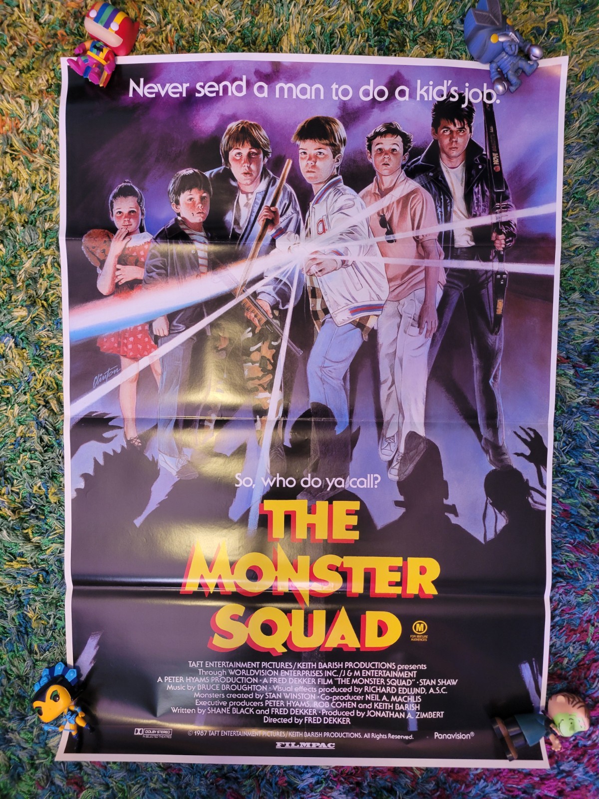 Original 1987 THE MONSTER SQUAD 39″X27.5″ Australian One Sheet Brian Clinton Art