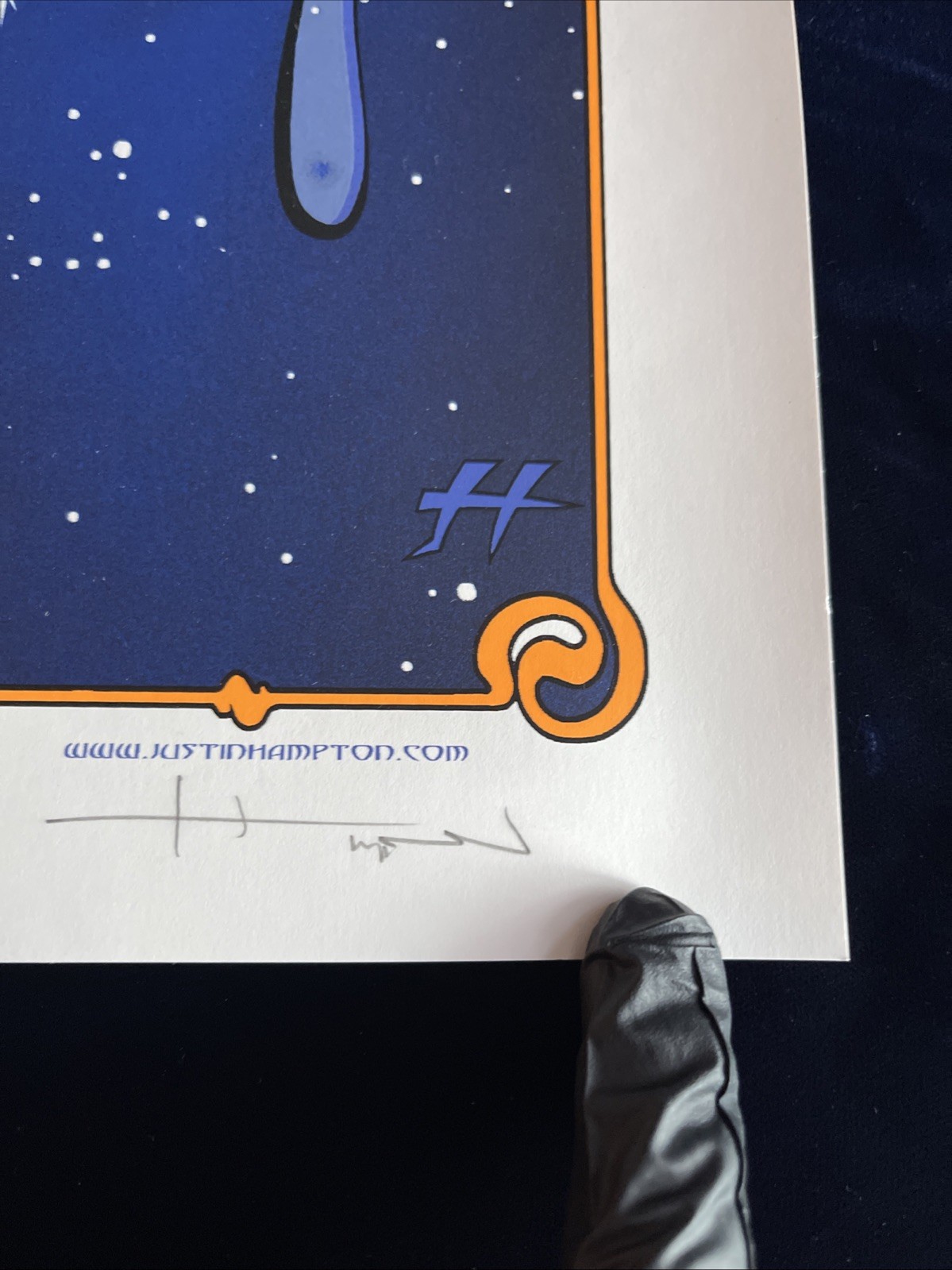 Justin Hampton Fine Art Print Eye Of Gaia ’07 Poster Hemp Paper Global Warming