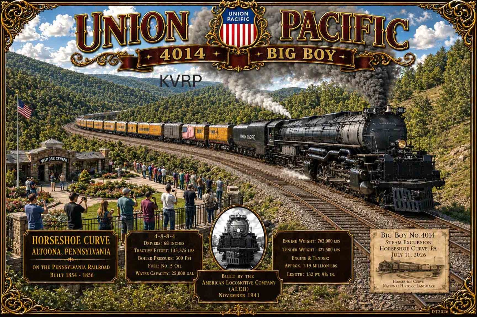 New Union Pacific Big Boy #4014 Train Gift For Fans Poster OP636