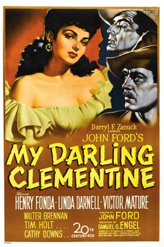 JOHN FORD’S my darling clementine CLASSIC MOVIE POSTER henry FONDA 20×30 hot