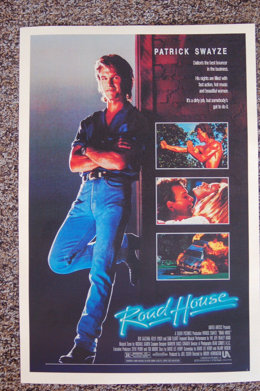 Road HouseLobby Card Movie poster Patrick Swayze