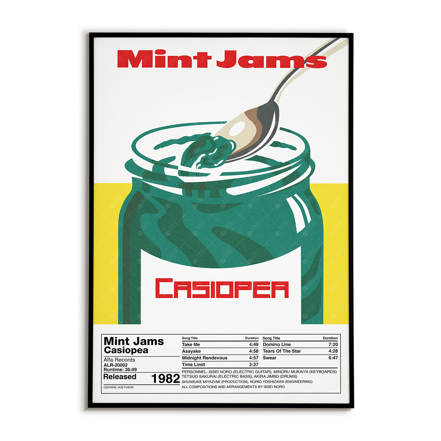 Casiopea Mint Jams Poster | Retro Japanese Jazz Fusion Music Wall Art