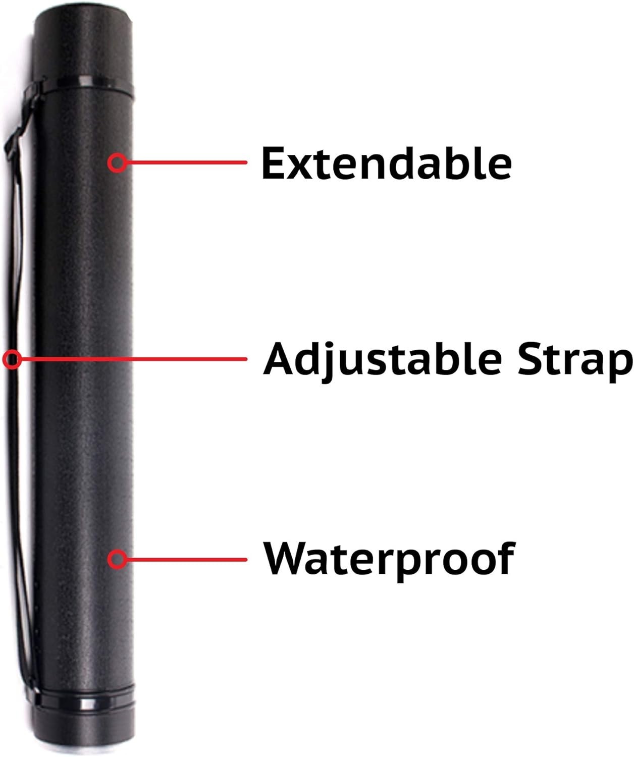 Expand & Protect: 2-Pack Adjustable Poster Tubes with Shoulder Strap
