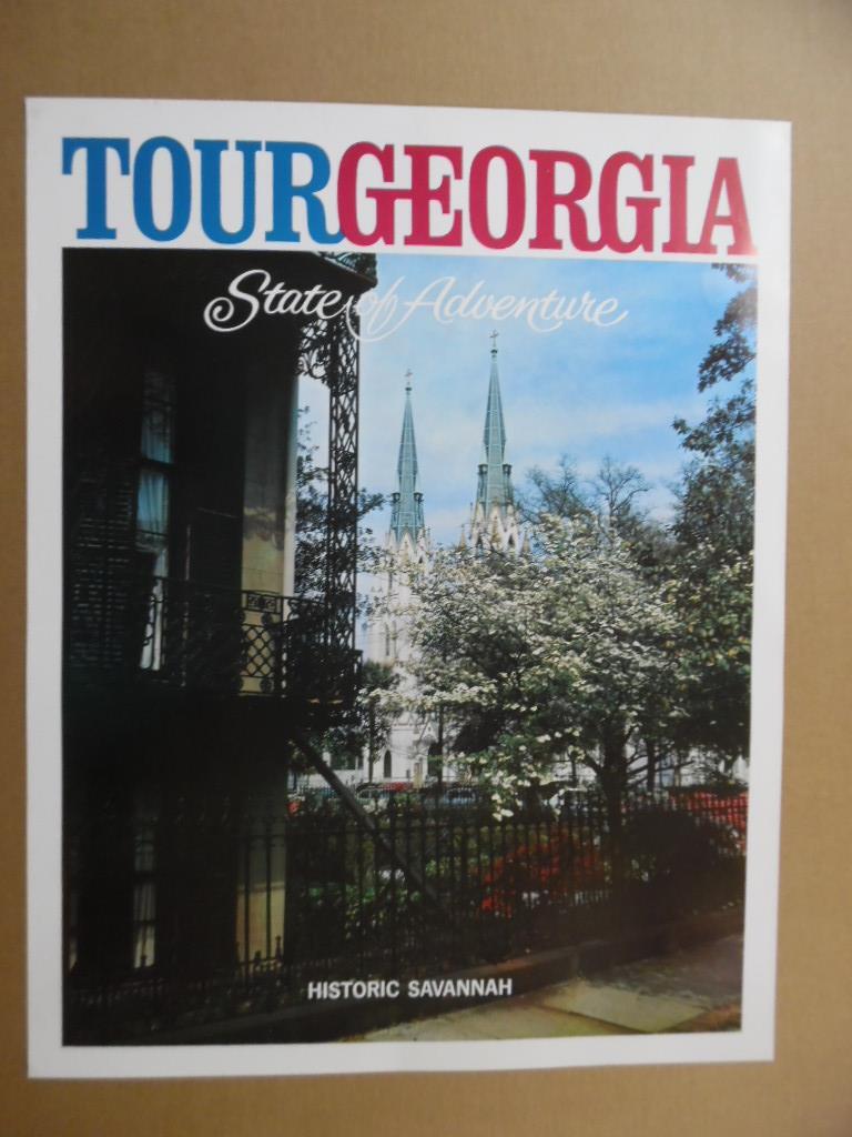 c.1972 Georgia State of Adventure Travel Poster Historic Savannah Vintage Orig.
