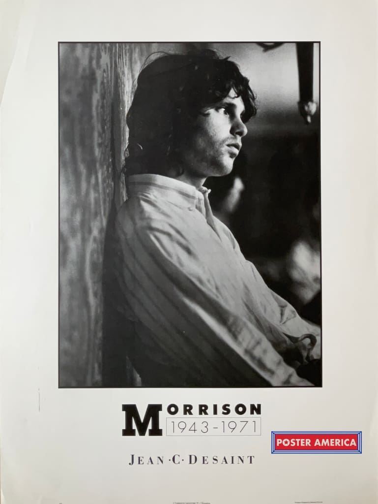 Jim Morrison Black & White Photography Tribute Print 20 x 26.5