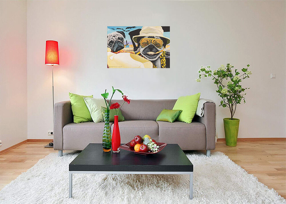Pugs & Loathing by Dirk Hays Poster 36″ x 24″