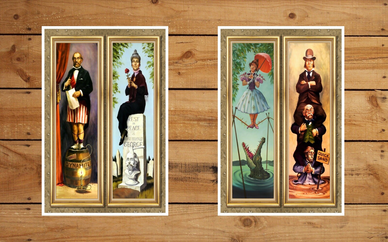 HAUNTED MANSION STRETCHING ROOM POSTERS #2 & #3 – CHOOSE 11″ X 17″ OR 12″ X 18″