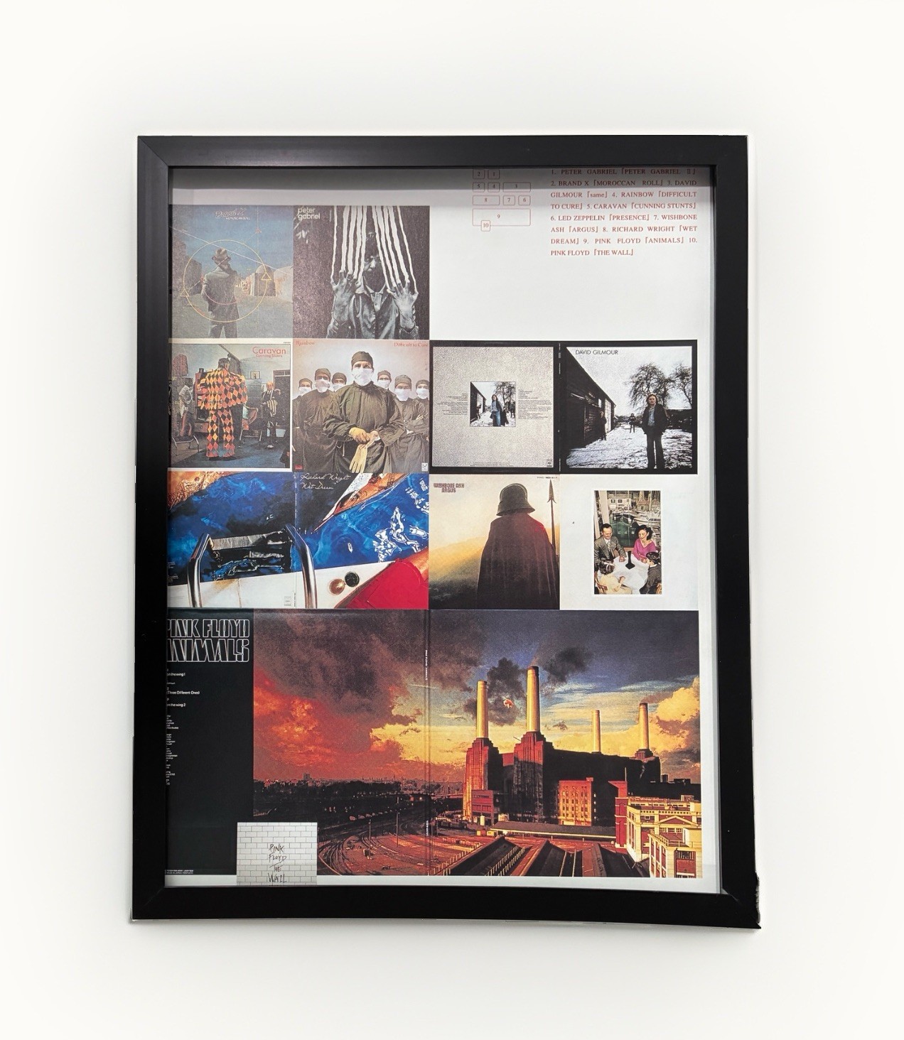 Chrome Hearts 9×11 Framed Magazine cutout poster Pink Floyd