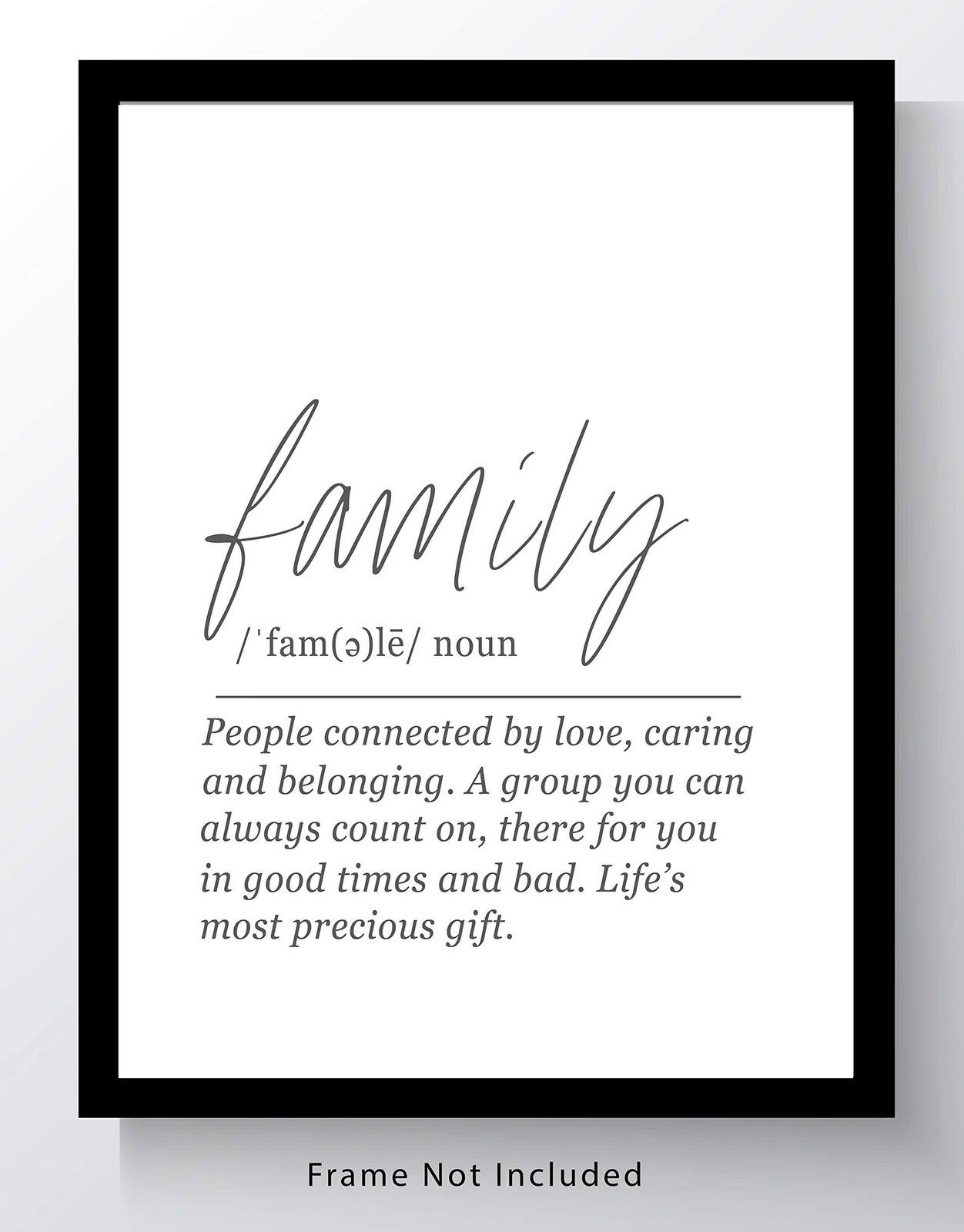 WESTBROOK DESIGN STUDIO FAMILY Definition Wall Art – 11×14 UNFRAMED Print – B…