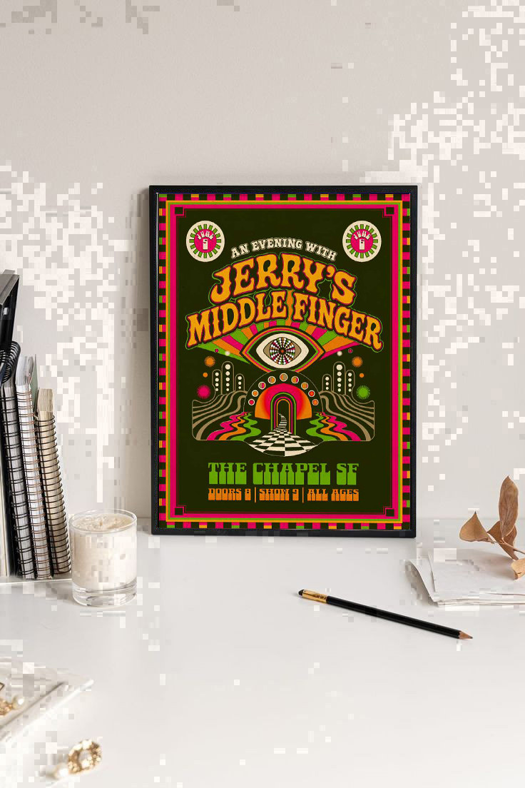 Jerry’s Middle Finger San Francisco CA 6.5-6.6.2026 Poster