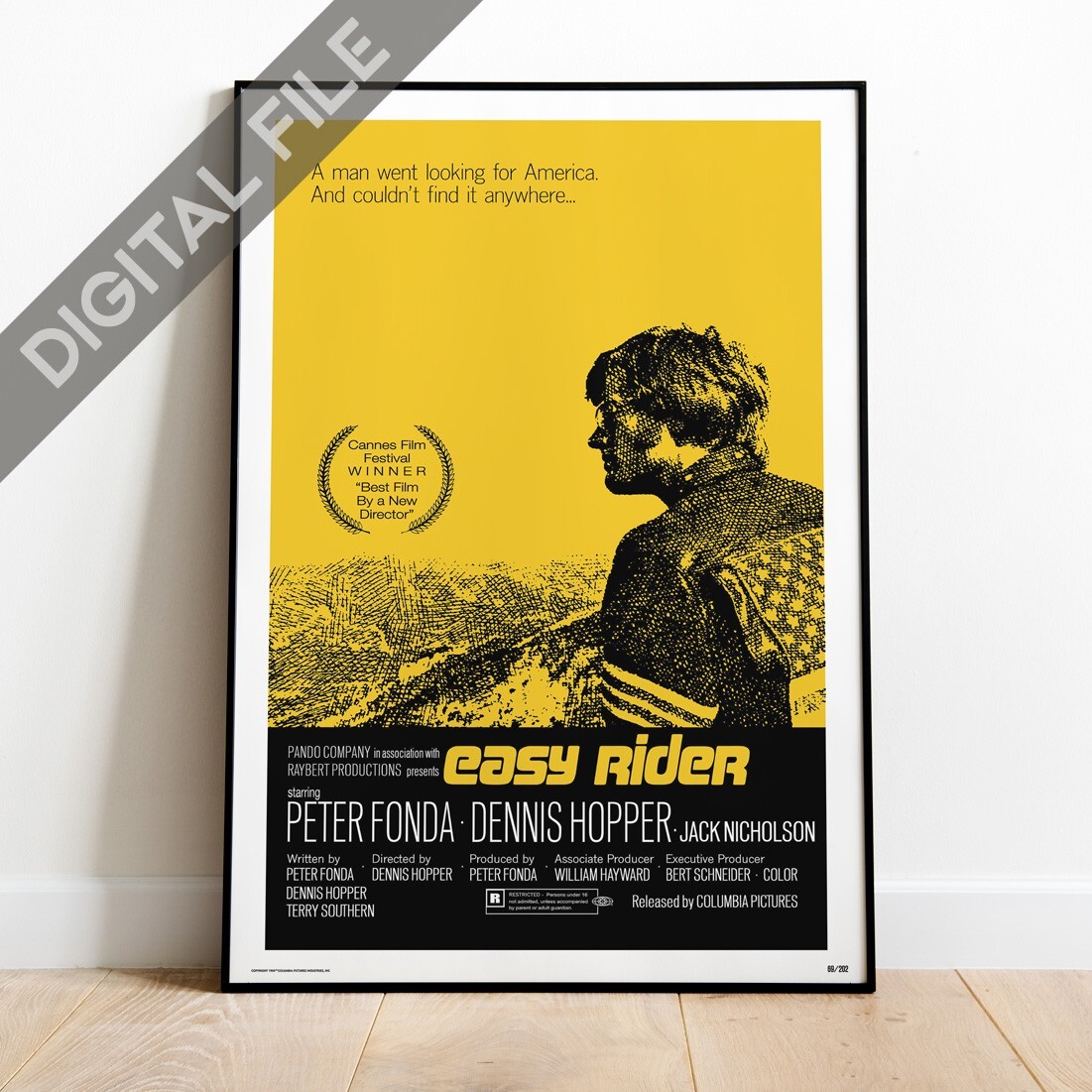 Original Easy Rider movie poster digitized – 1969 – high quality digital image