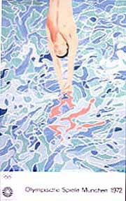 David Hockney. Der Kopfsprung = The Diver. Signed in the plate.