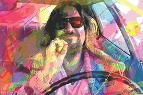 The Dude by David Lloyd Glover Big Lebowski Laminated Movie Poster 24.5″ x 36.5″