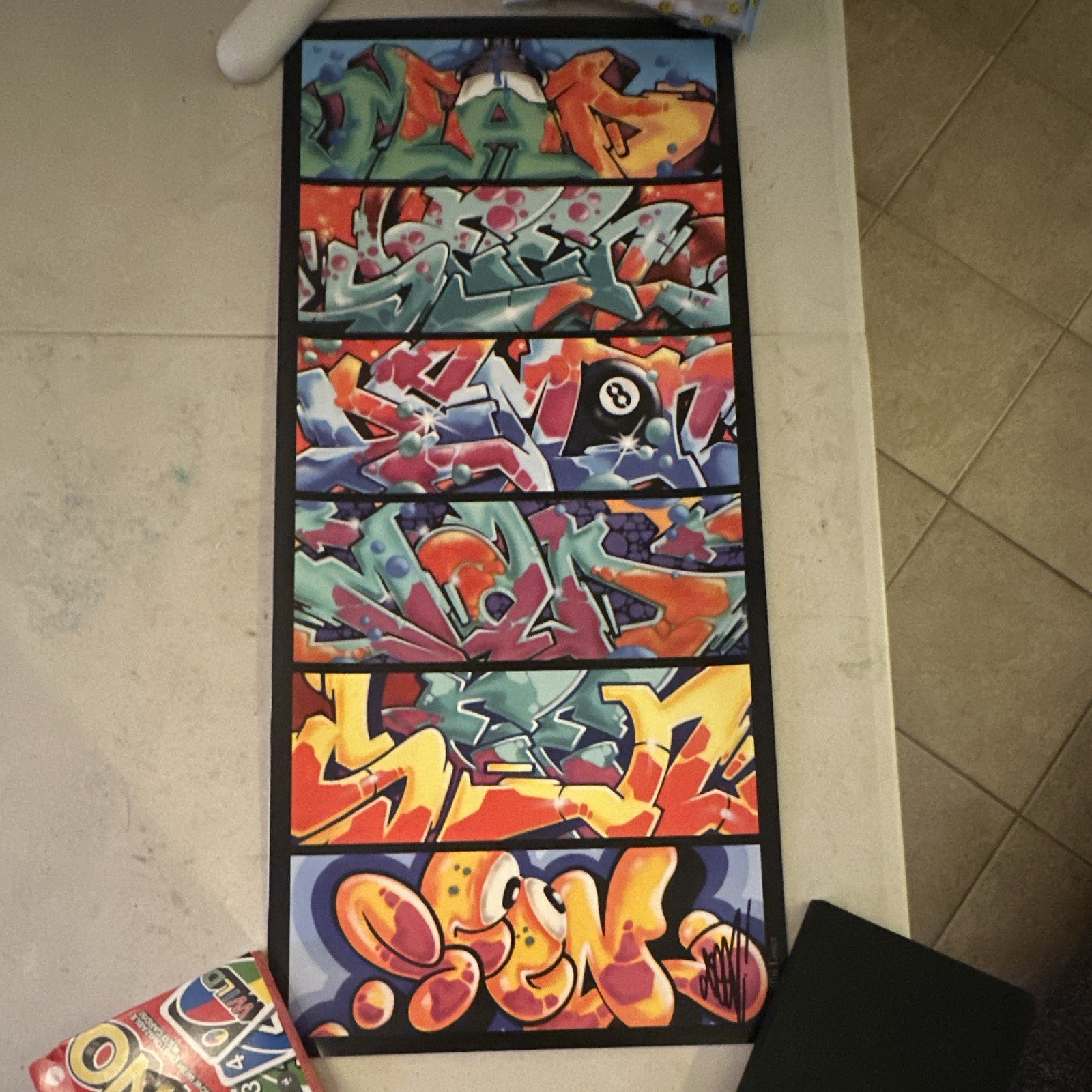 Graffiti Loser 8 Ball Large Signed Paper Poster Print Unframed Street Art