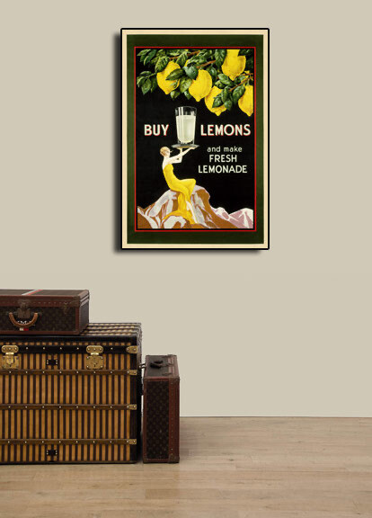 1920s Advertising Poster “Buy Lemons – Make Fresh Lemonade” – 16×24