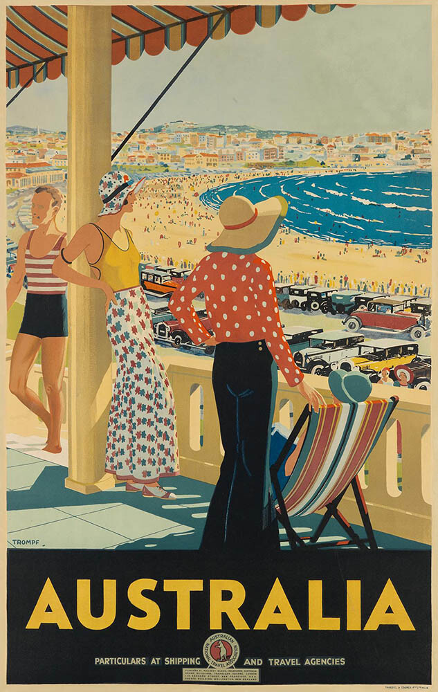 Australia Tourism Vintage Travel Poster