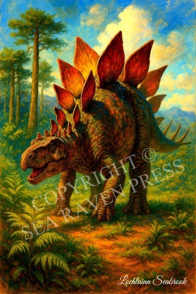 Stegosaurus 11 x 17 Dinosaur Poster Printed on 80 lb. semi gloss paper – New!